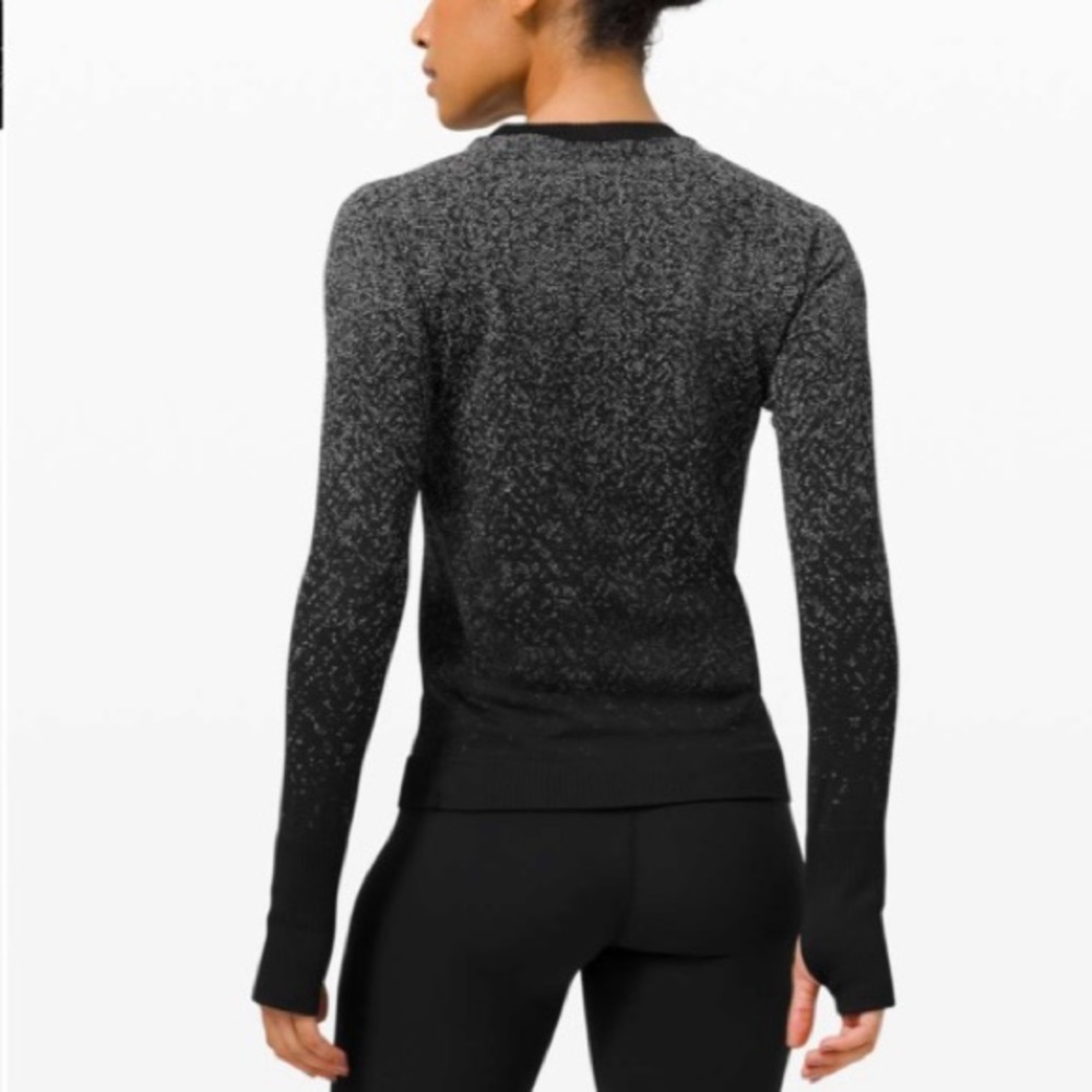 Lululemon Rest Less Pullover Herringbone Fade Bla… - image 3